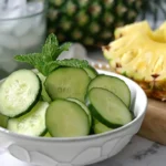 cucumber pineapple ginger coconut water rehydrate recipe